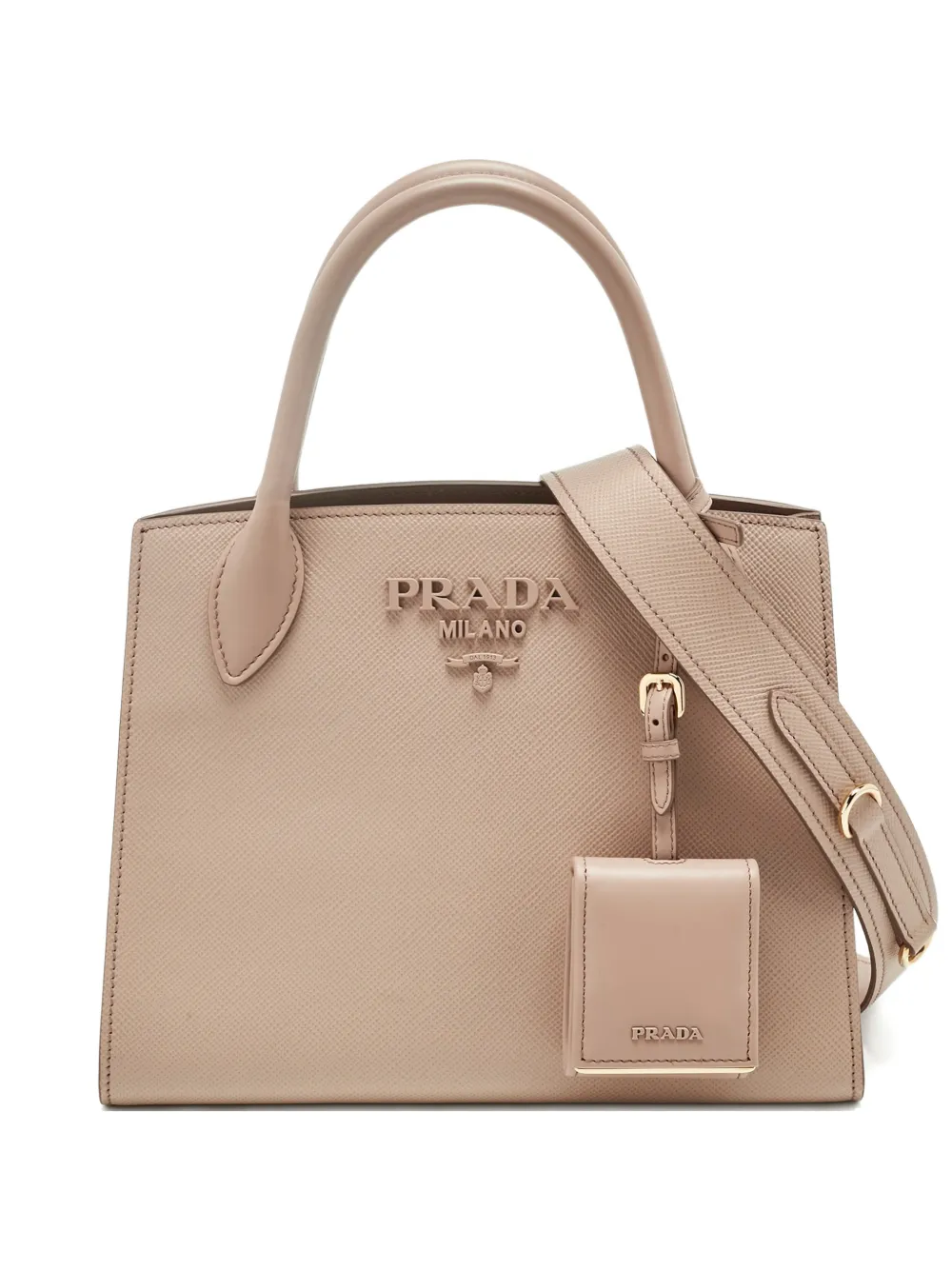 Prada Pre-Owned small leather tote bag - Toni neutri