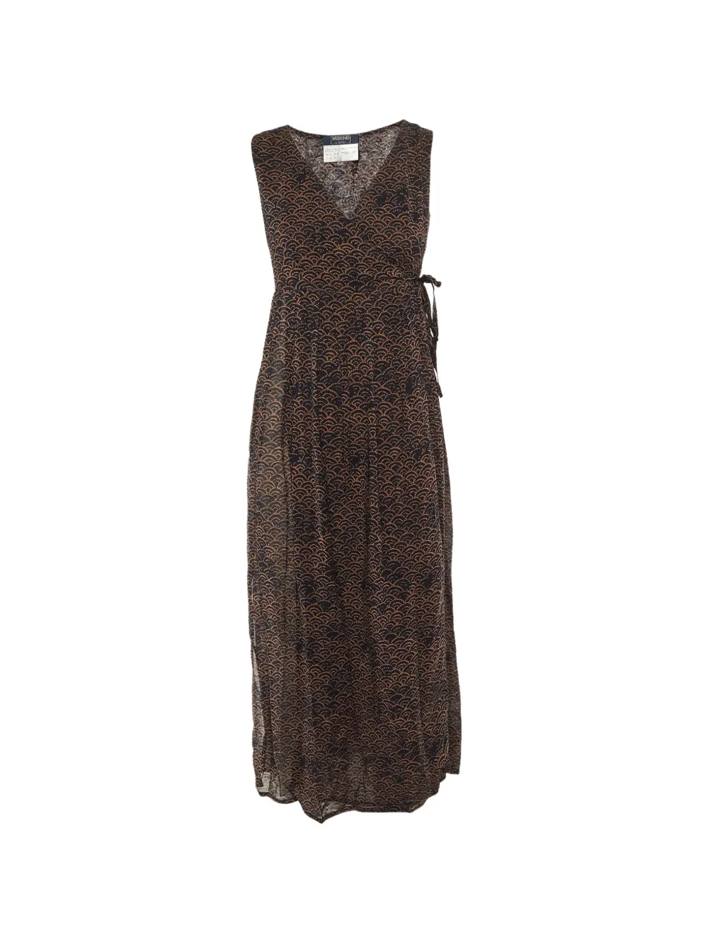 Pre-owned Weekend Max Mara Wrap Maxi Dress In Black