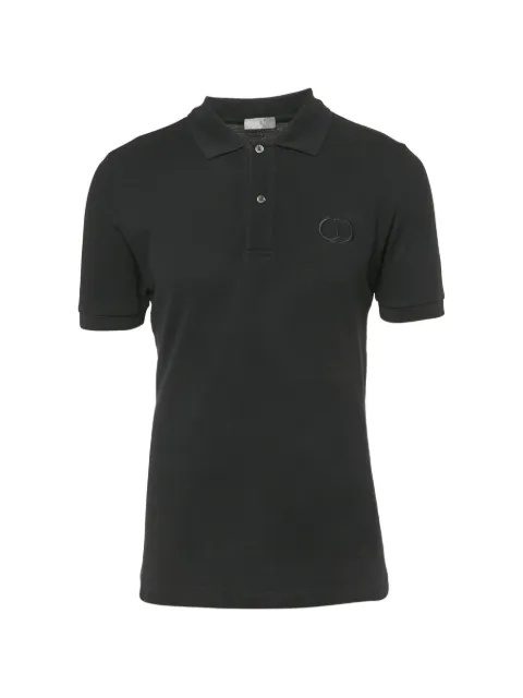 Christian Dior Pre-Owned tonal-logo-embroidered polo shirt