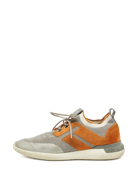 Tod's Knit fabric suede sneakers