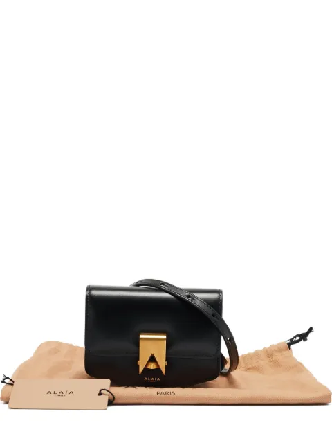 Alaïa Pre-Owned Le Papa leather clasp mini bag