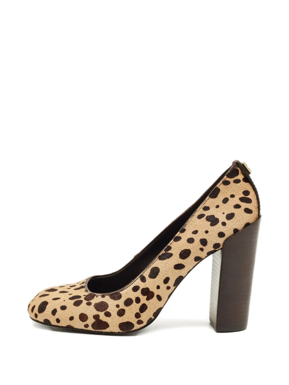 Tory Burch calf-hair block-heel pumps - Toni neutri