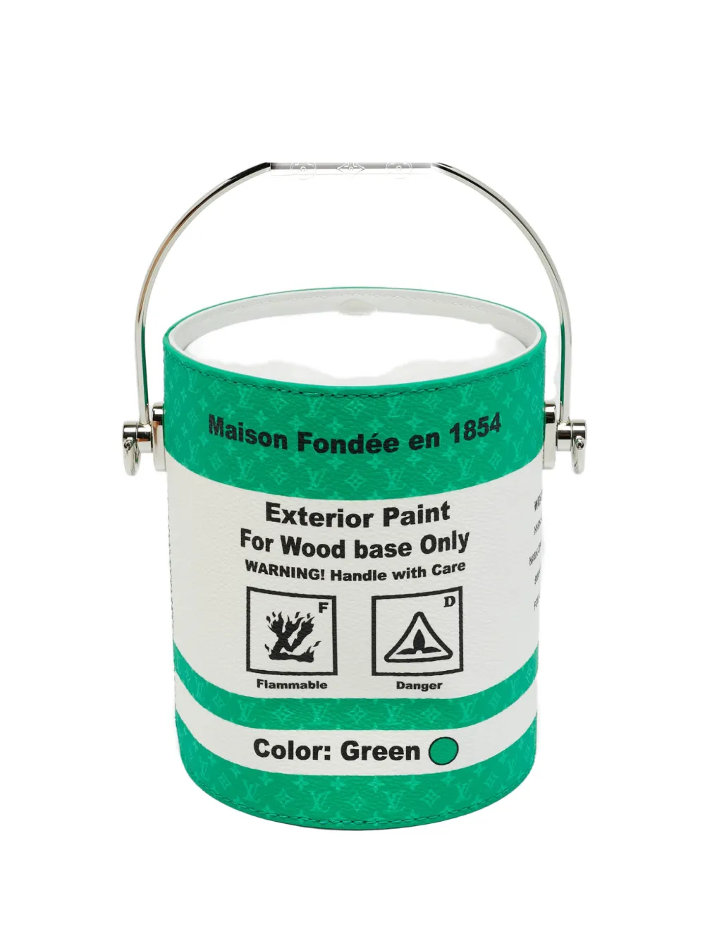 Louis Vuitton Pre-Owned paint-can-design canvas bag - Bianco