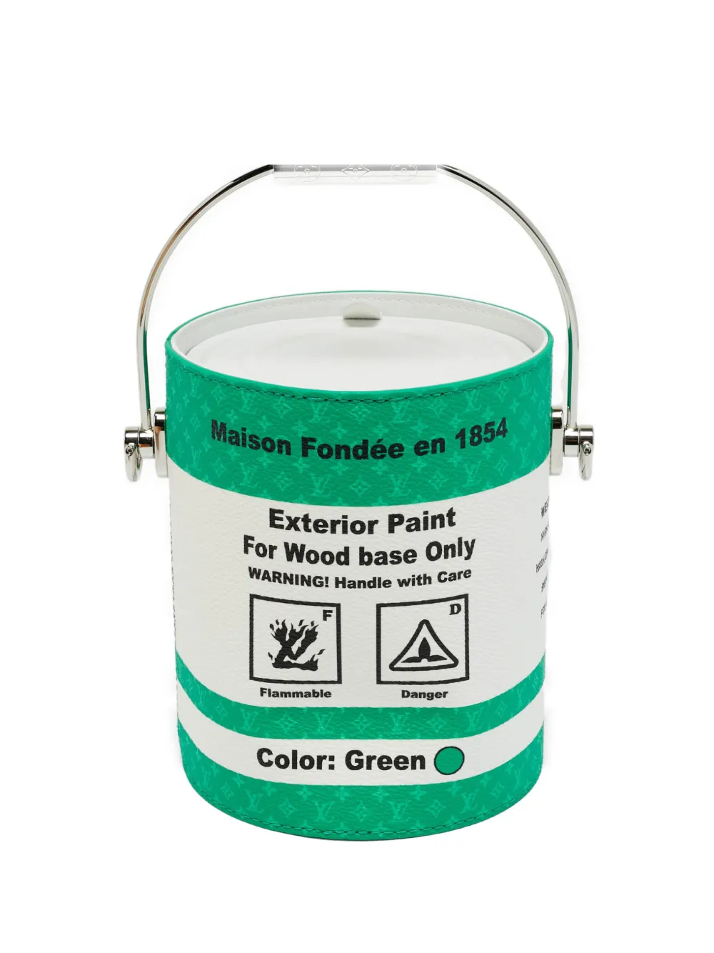 Louis Vuitton Pre-Owned paint-can-design canvas bag - Bianco