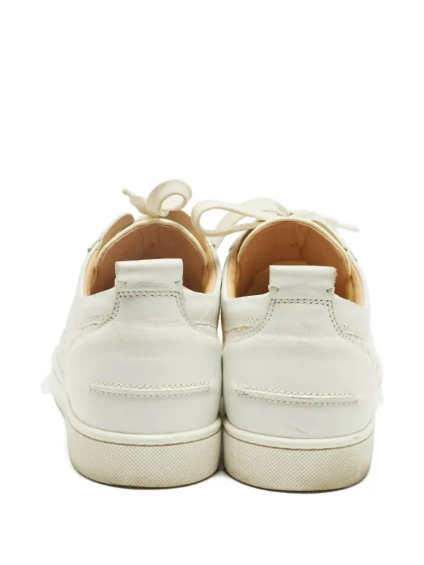 Christian Louboutin スニーカー ホワイト Loubishark - Sneakers - Calf leather, neoprene and rubber - White