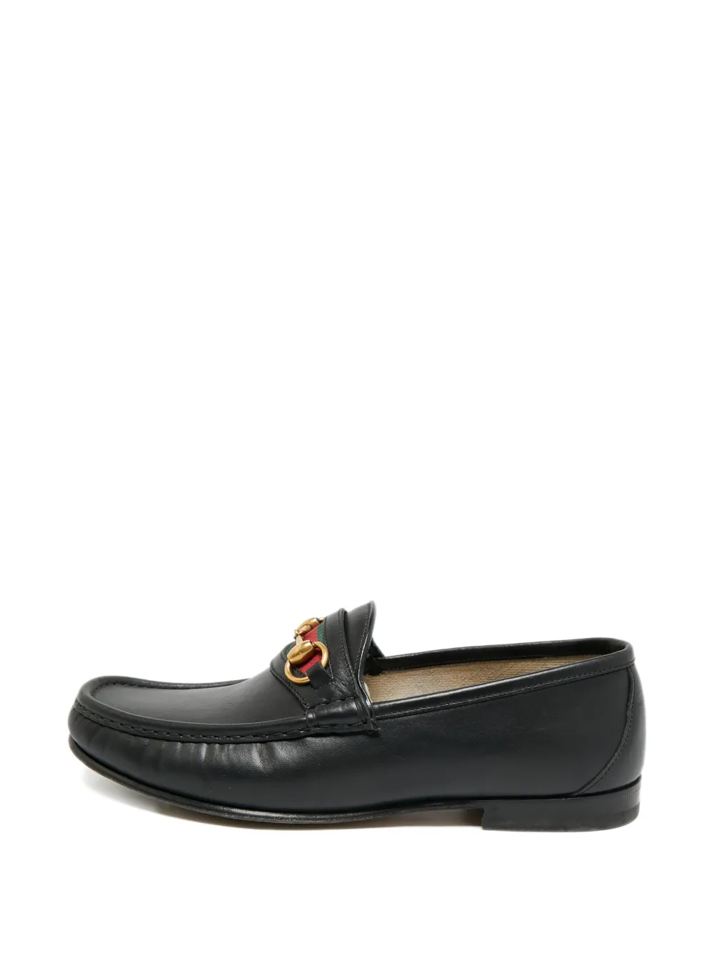 Gucci Pre-Owned Horsebit leather loafers - Nero