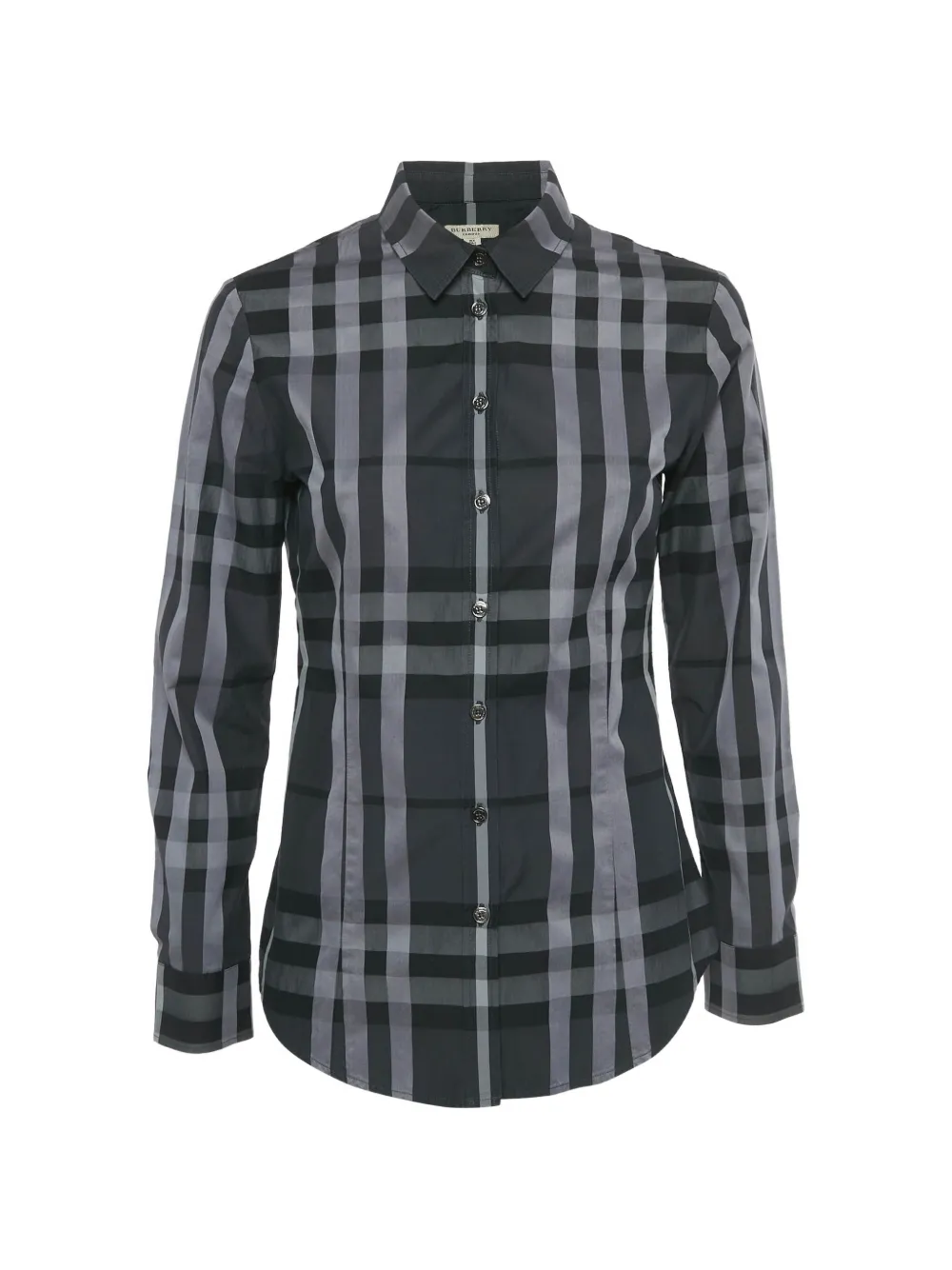 Burberry Pre-Owned cotton check shirt - Grigio