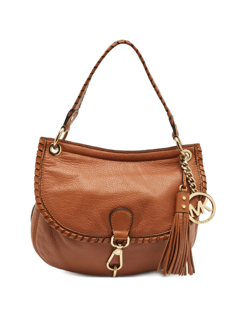Michael Kors braided-trim shoulder bag - Marrone