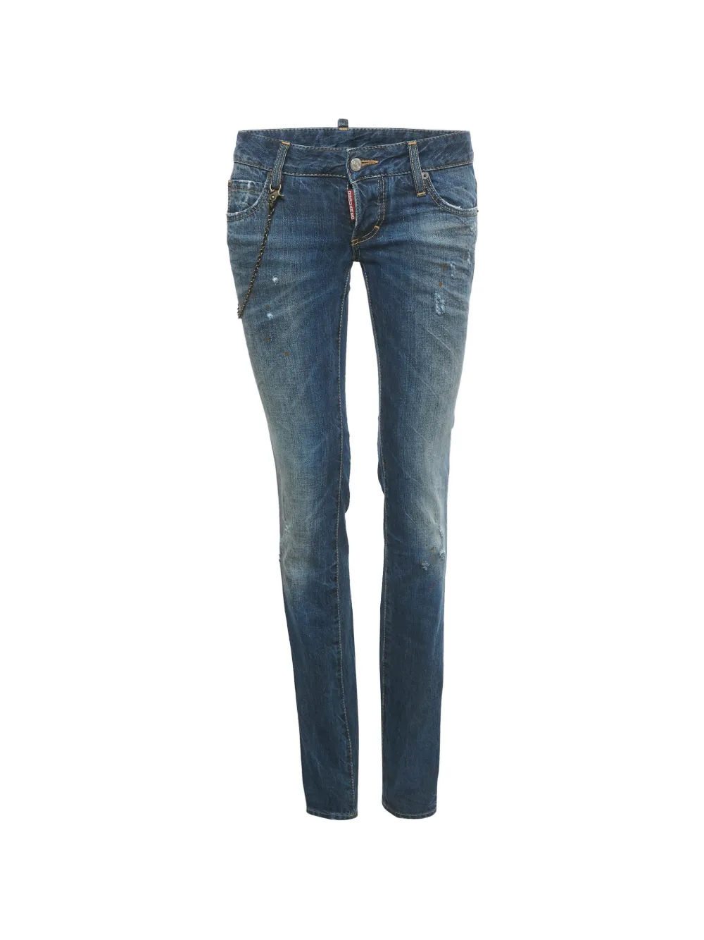 DSQUARED2 Jeans slim con effetto vissuto - Blu