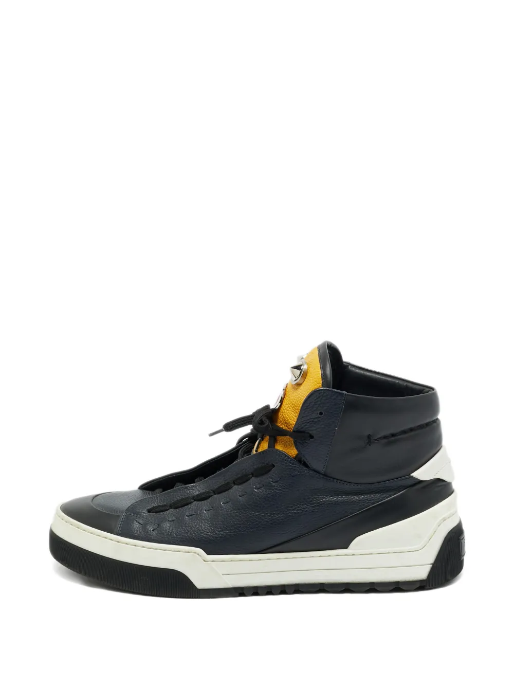 Fendi Pre-Owned leather sneakers - Nero