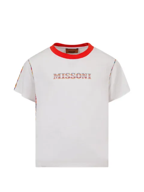 Missoni Kids playera con logo estampado