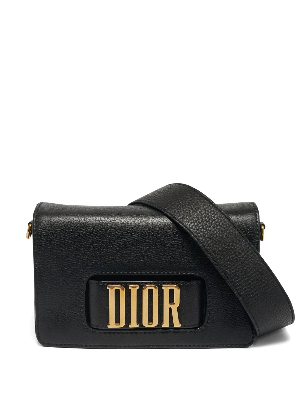 Christian Dior Pre-Owned acetate lettering shoulder bag - Nero