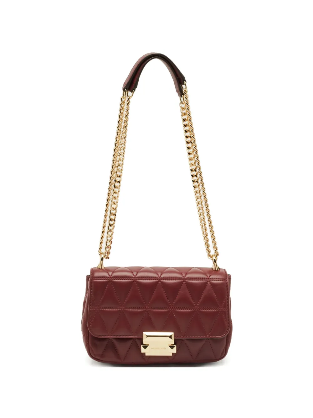 Michael Kors small Sloan quilted leather shoulder bag - Rosso