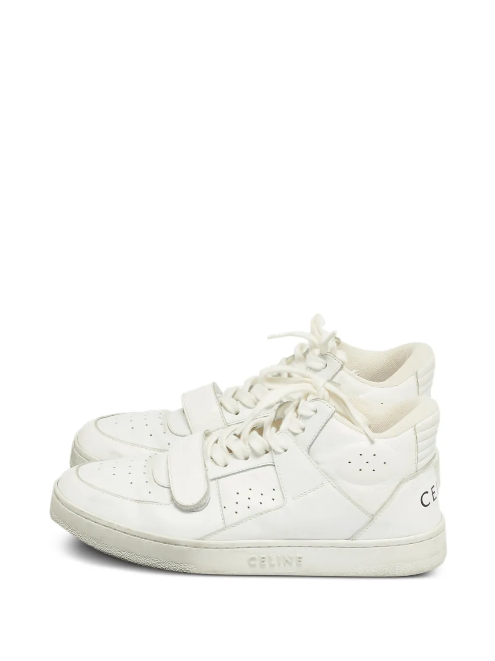 Celine Pre-Owned Ct-02 leather sneakers - Weiß