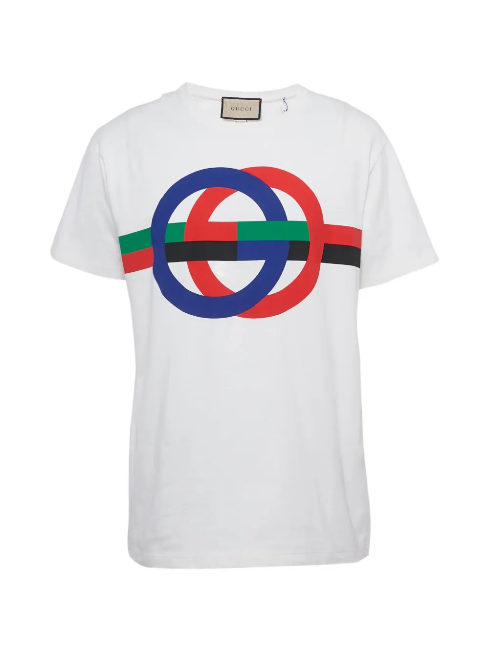 Gucci Pre-Owned printed cotton T-shirt - Bianco