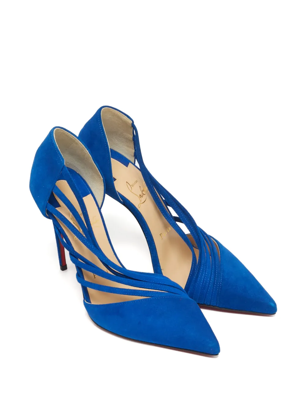 Christian Louboutin Pre-Owned Antinorina pointed-toe pumps - Blu