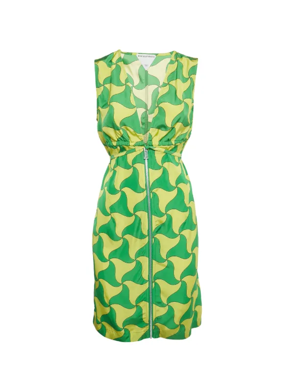 Bottega Veneta Pre-Owned Printed Mini Dress | Yellow