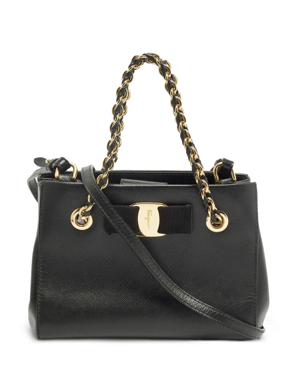 Ferragamo Pre-Owned Vara chain-link mini bag - Nero