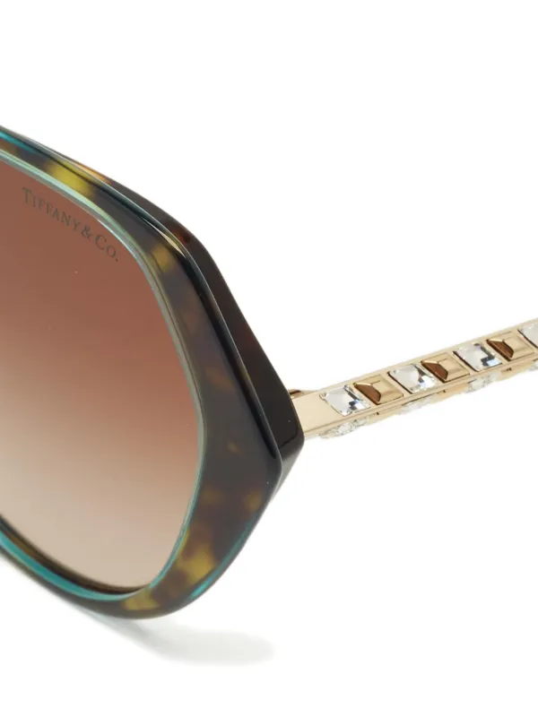 Tiffany & Co. Pre-Owned cat-eye Sunglasses | Brown | FARFETCH JO display picture 1