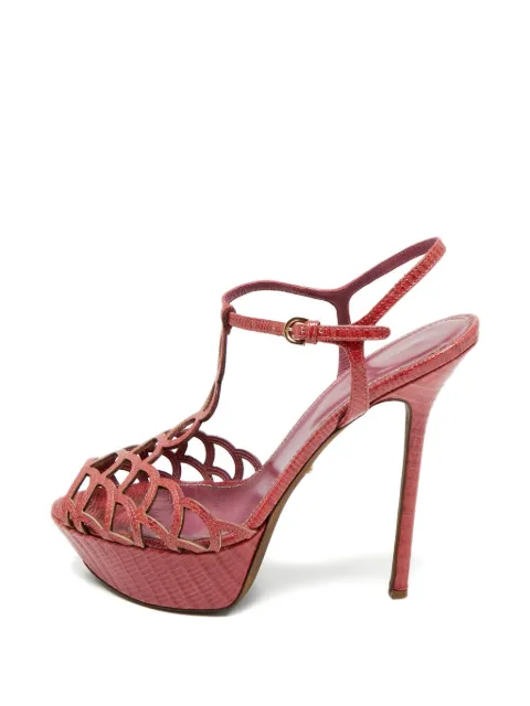 Sergio Rossi cut-out platform sandals