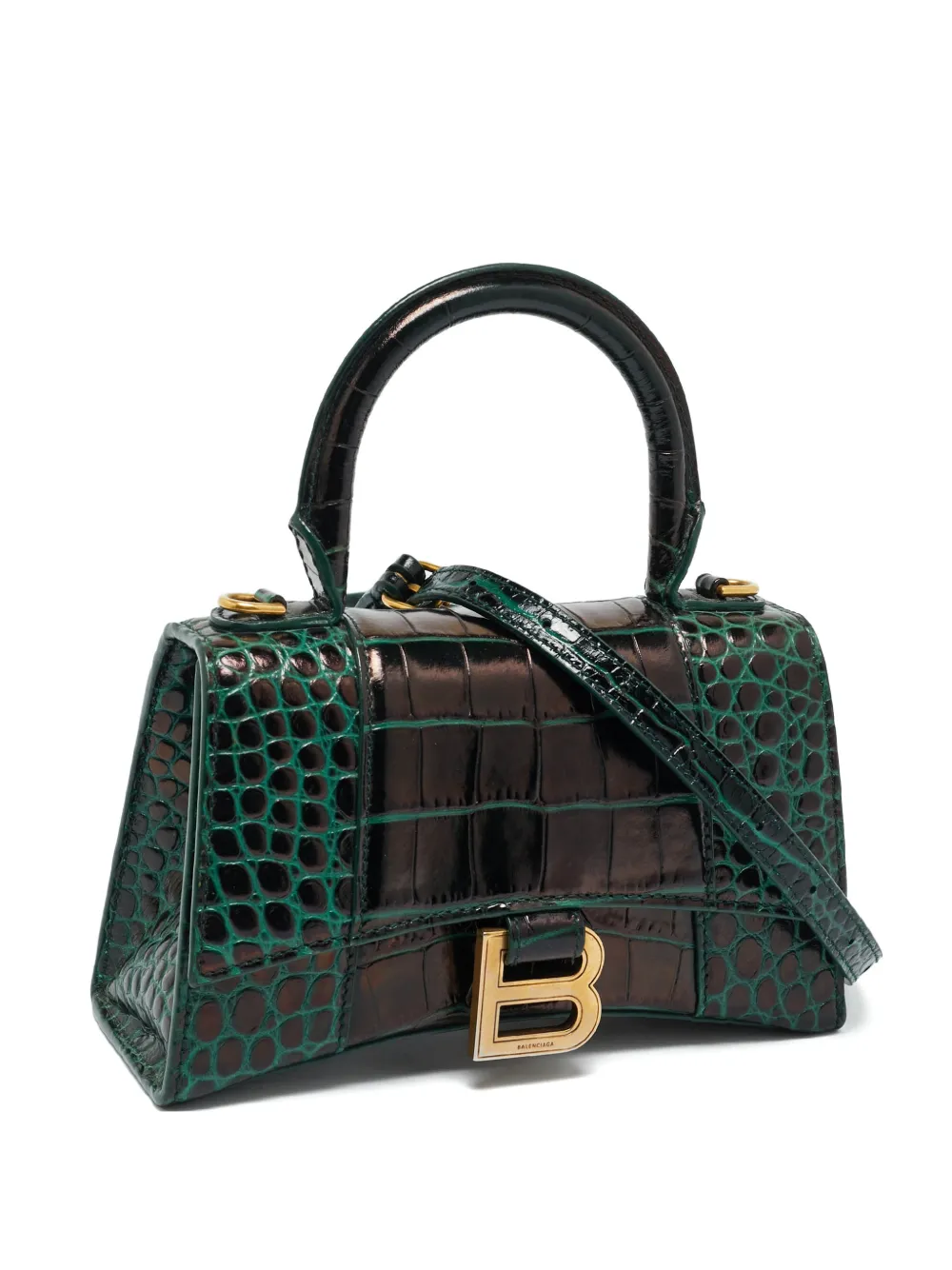 Balenciaga Pre-Owned Hourglass embossed satchel - Nero