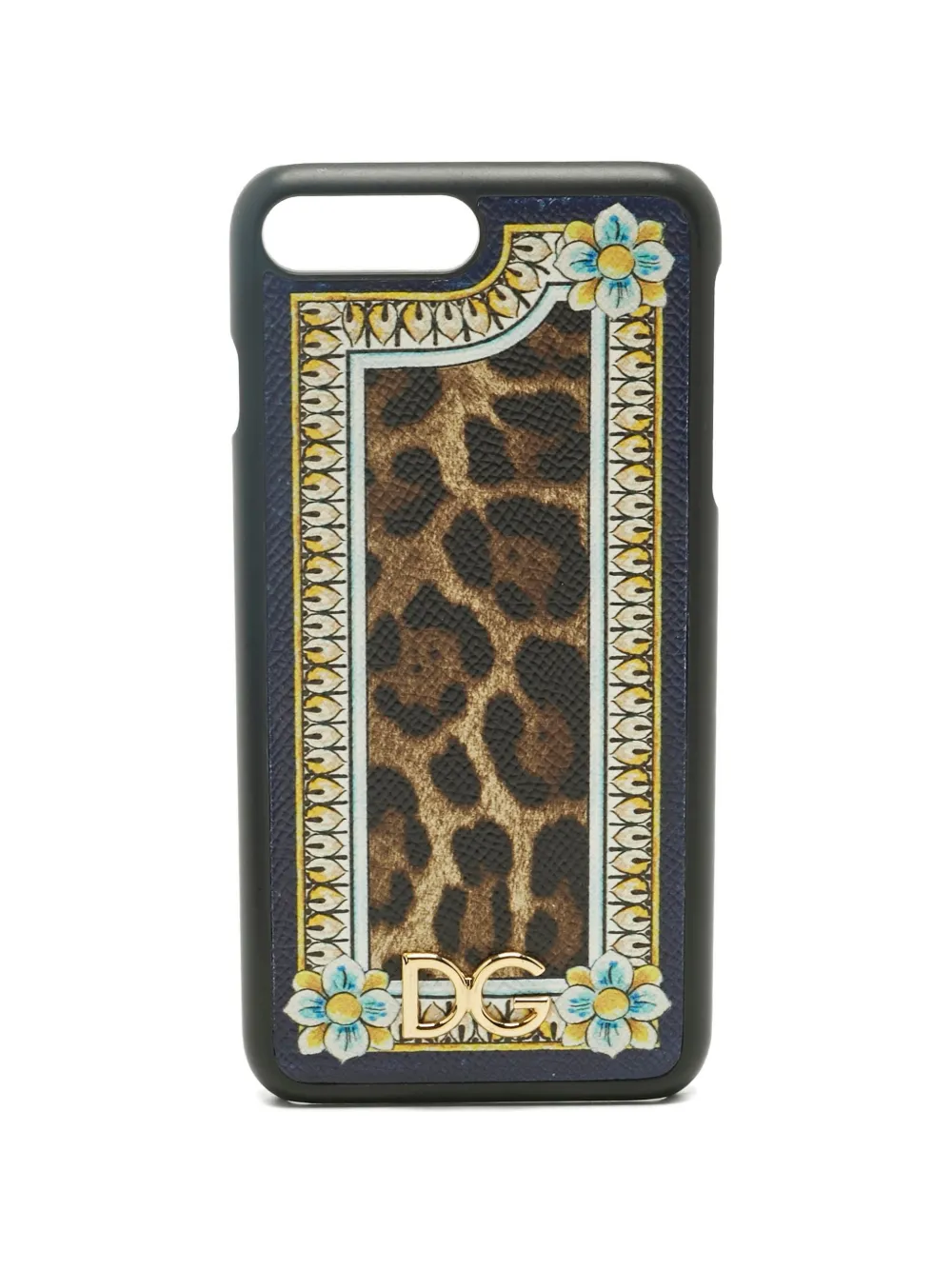Dolce & Gabbana Pre-Owned Cover per iPhone 7 leopardata - Nero
