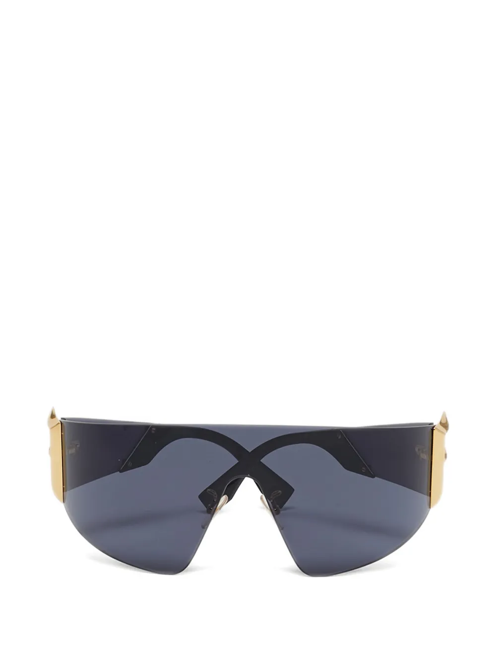 Fendi Pre-Owned 1244557 shield sunglasses - Grigio