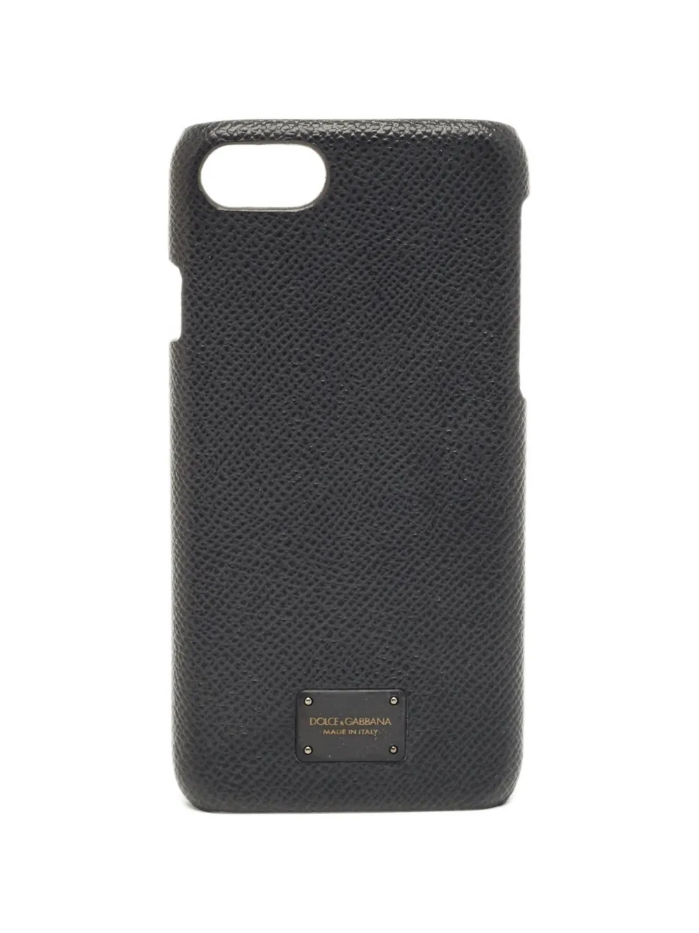 Dolce & Gabbana Pre-Owned leather iPhone 7 phone case - Nero