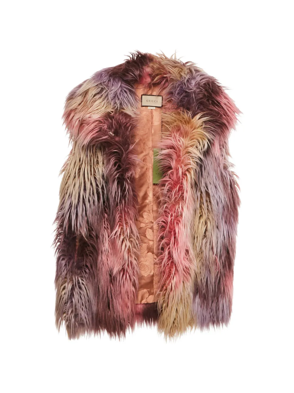 Gucci Pre-Owned faux-fur gilet - Rosa