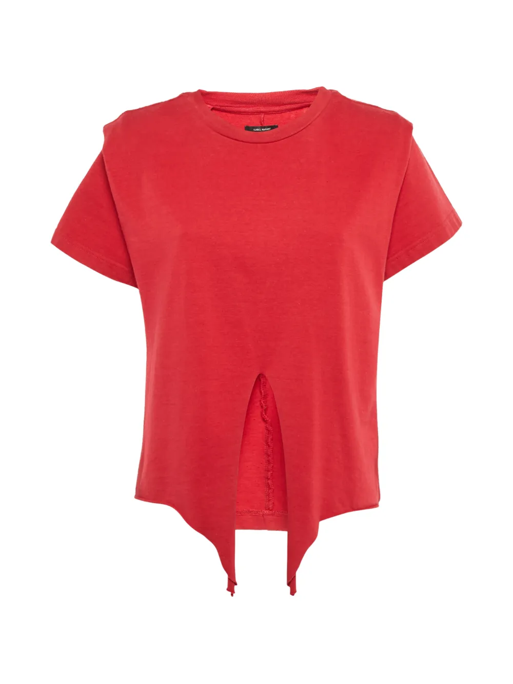 ISABEL MARANT Zelito front-slit T-shirt - Rot