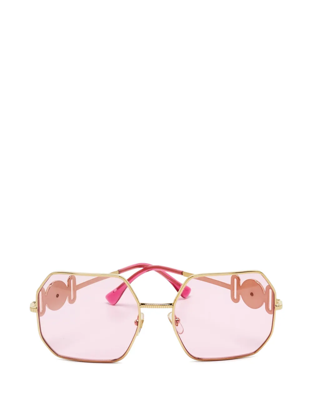 Versace Pre-Owned square medusa sunglasses - Oro