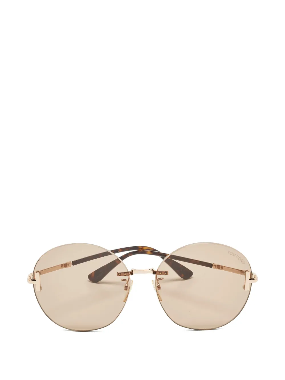 TOM FORD K round sunglasses - Marrone