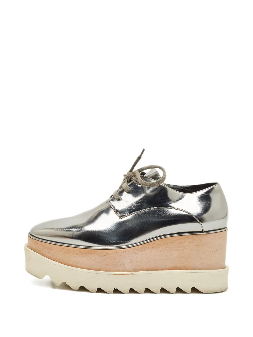 Stella McCartney Pre-Owned Elyse lace-up Derby shoes - Grigio
