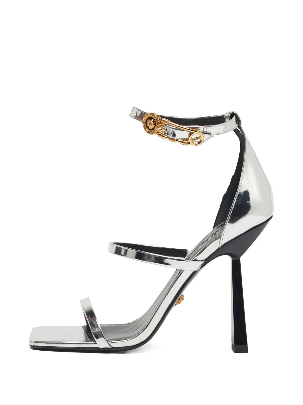 Versace Pre-Owned open-toe leather sandals - Grau