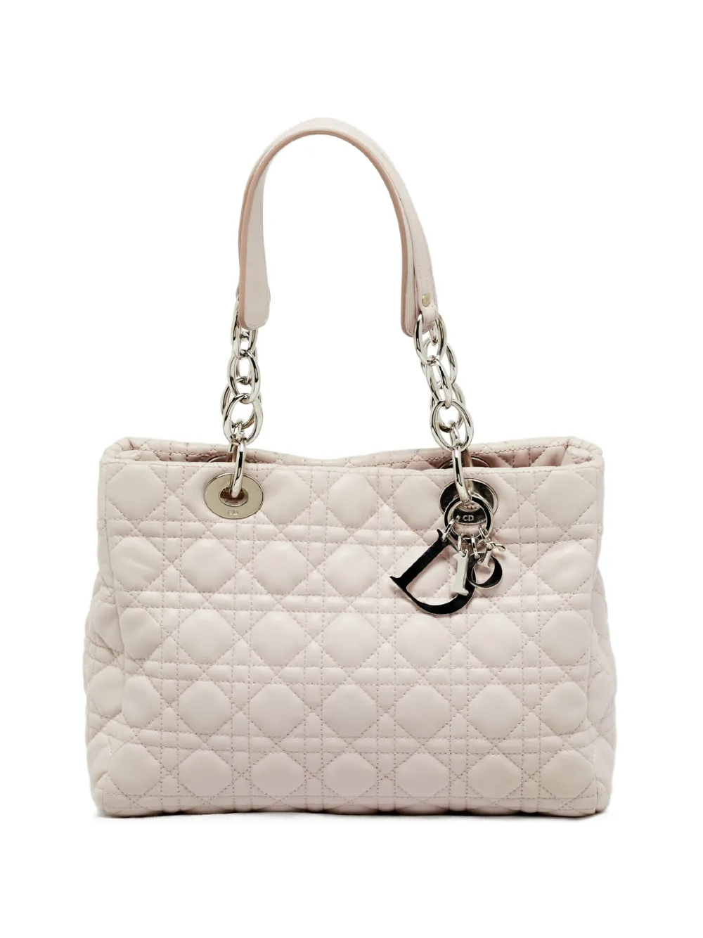 Christian Dior Pre-Owned 2011 Cannage charms shoulder bag - Toni neutri