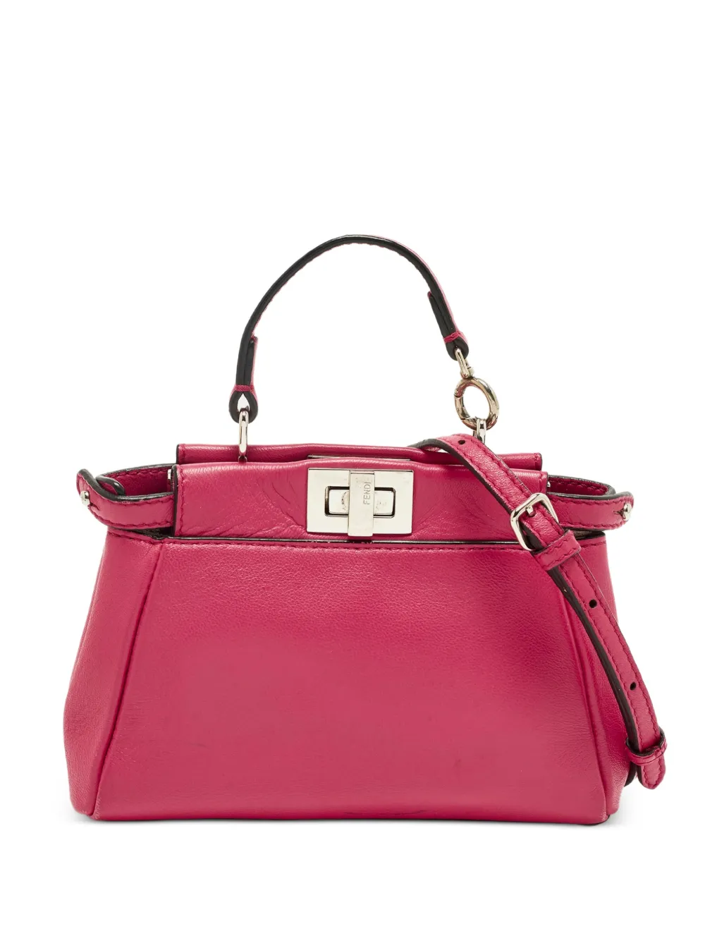 Fendi Pre-Owned 2015 Micro Peekaboo leather tote bag - Rosa