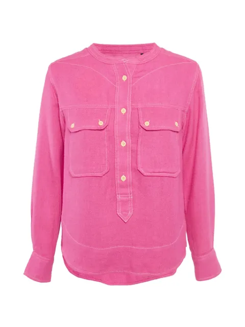 MARANT ÉTOILE vintage button silk top