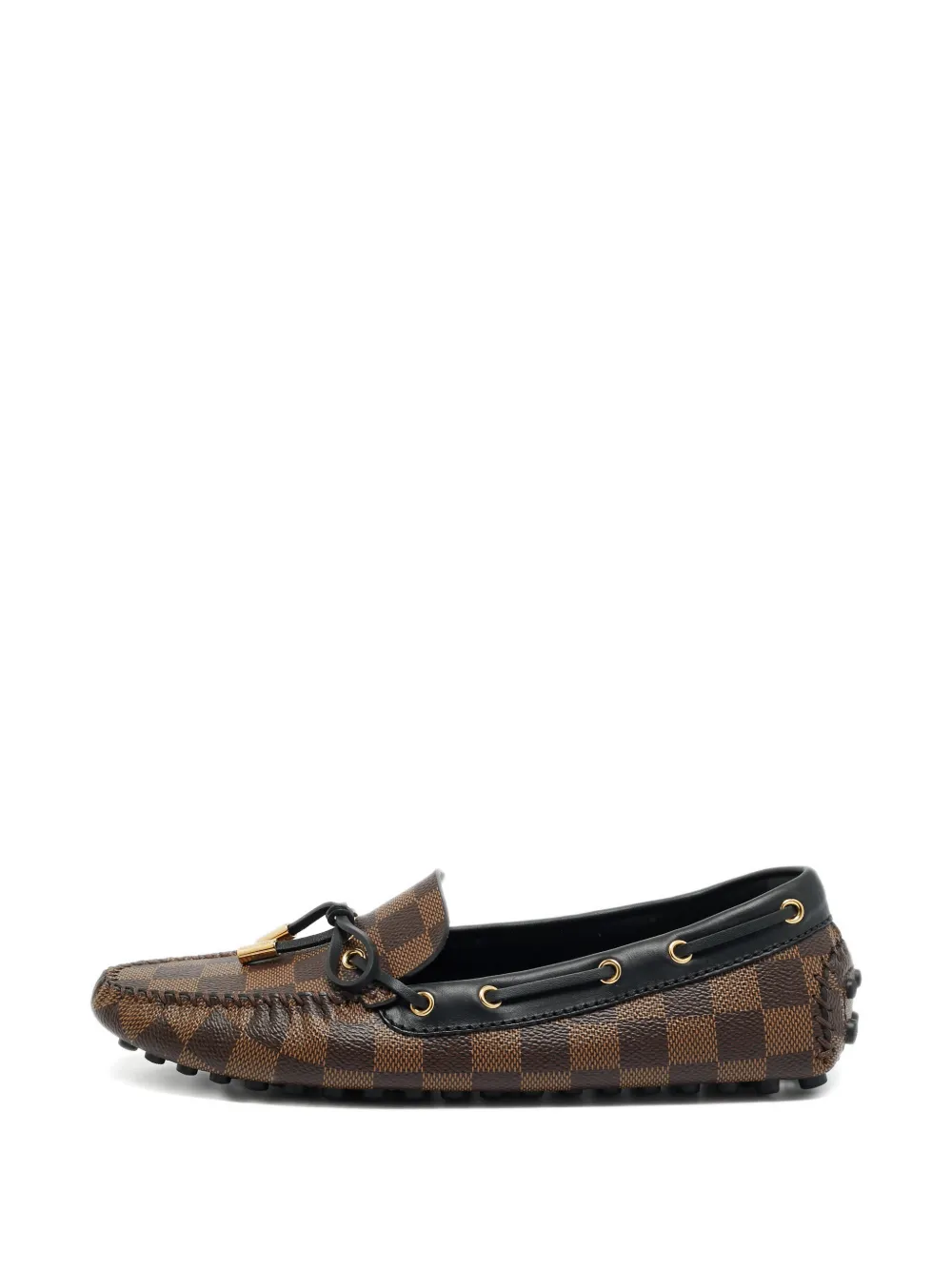 Louis Vuitton Pre-Owned patterned loafers - Braun