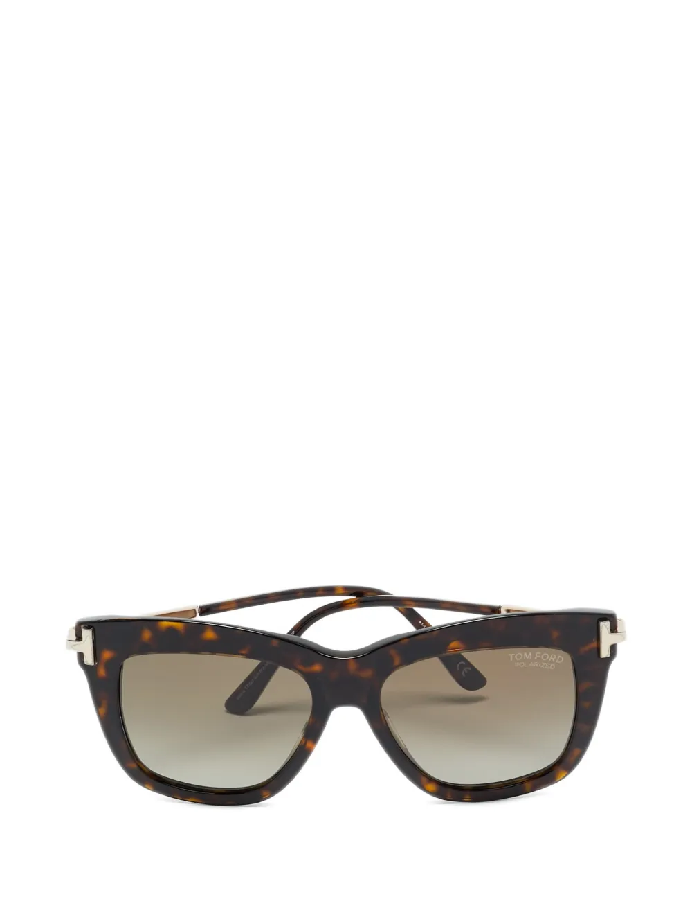 Pre-owned Tom Ford Dasha Square-frame Sunglasses In Brown
