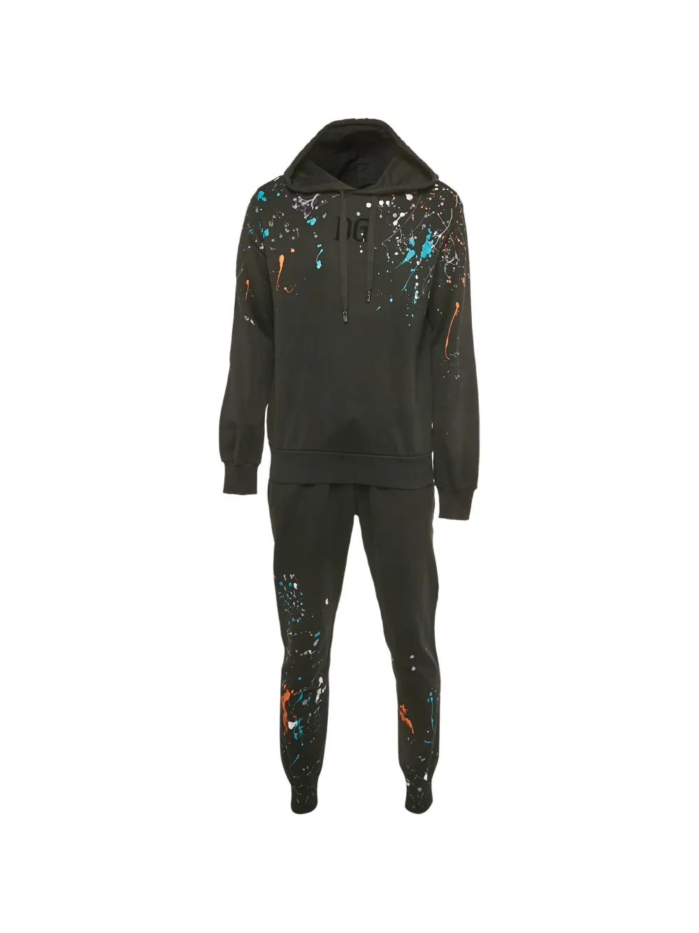 Dolce & Gabbana Pre-Owned drip-print tracksuit - Nero