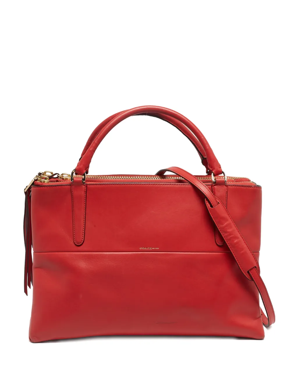 Coach leather tote bag - Rosso