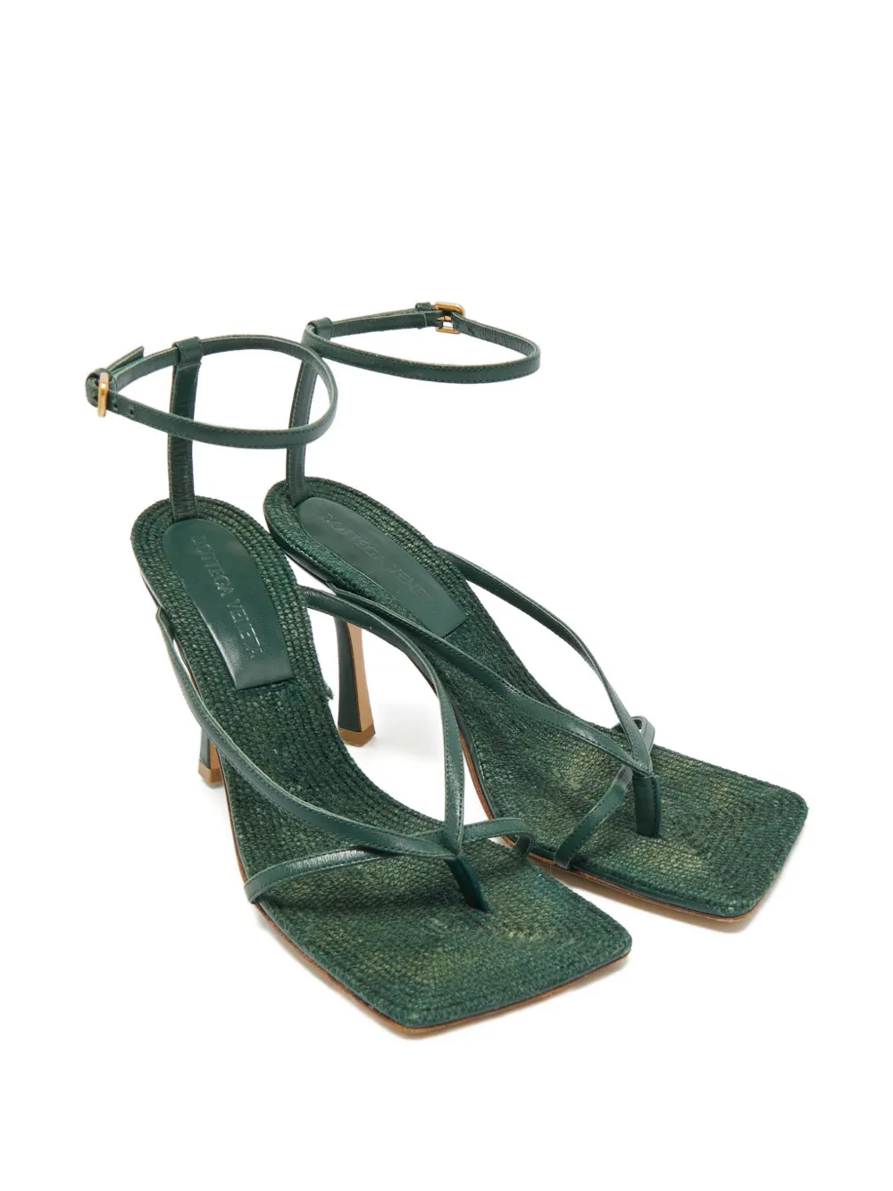 Bottega Veneta Pre-Owned ankle-strap sandals - Verde