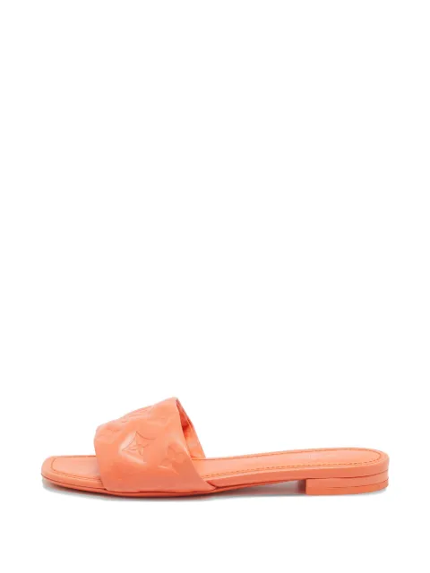 Louis Vuitton Pre-Owned Monogram-embossed leather sandals