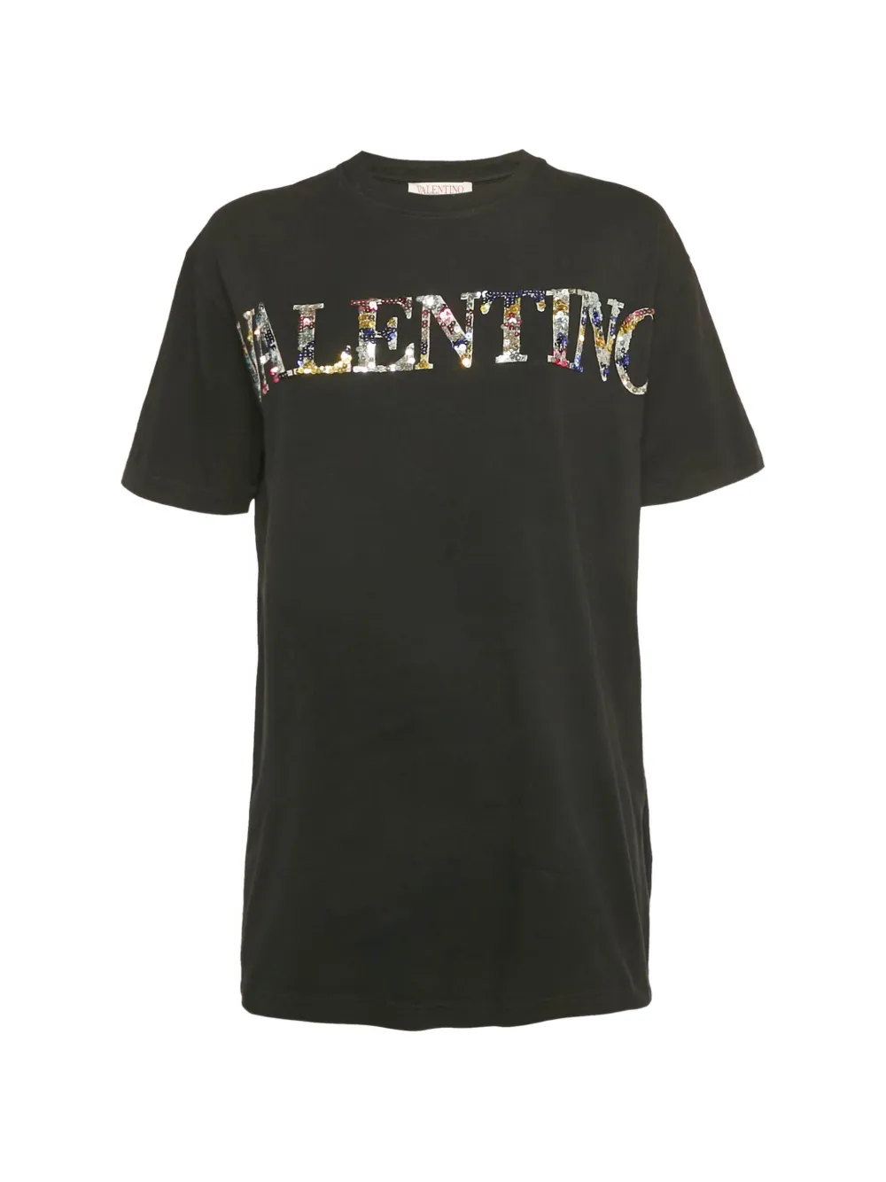Valentino Pre-Owned sequin cotton T-shirt - Nero