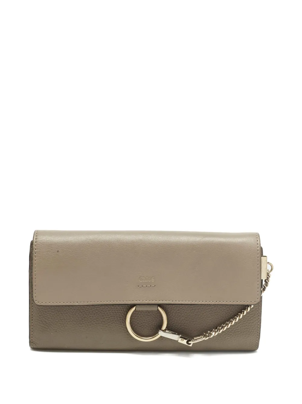 Chloé Pre-Owned Faye leather wallet - Grigio