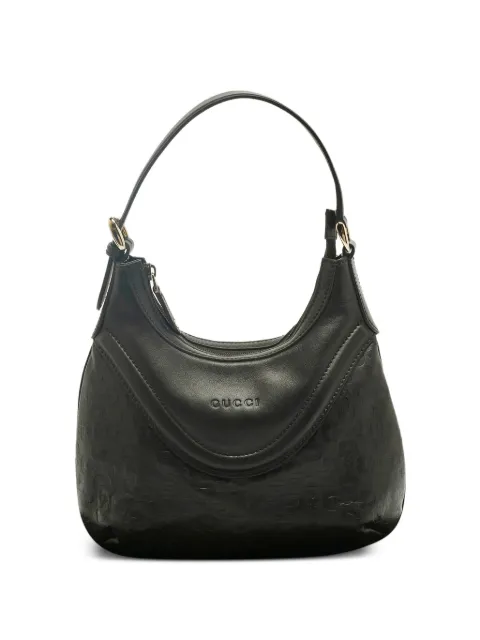 Gucci Pre-Owned leather embossed-logo tote bag