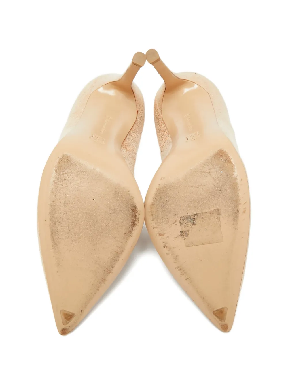 Gianvito Rossi ポインテッドトゥ メタリック パンプス | ゴールド 