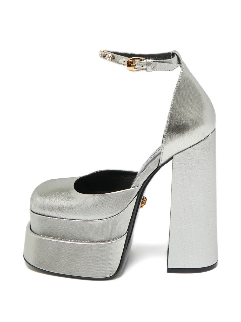 Versace Pre-Owned double platform pumps - Argento