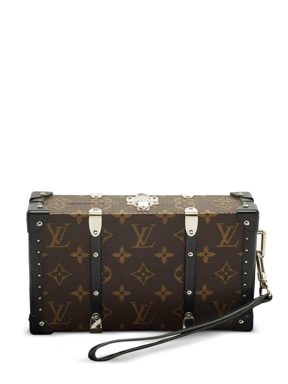 Louis Vuitton Pre-Owned Trunk Monogram Macassar clutch bag - Marrone