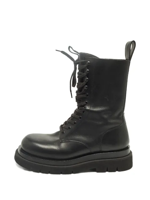 Bottega Veneta Pre-Owned lace-up combat boots